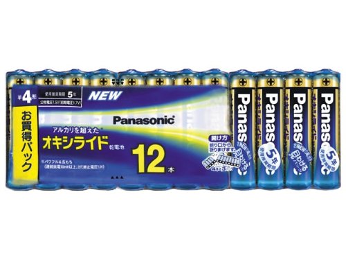 Panasonic オキシライド乾電池単四 12本シュリンクパック ZR03XJ/12SW