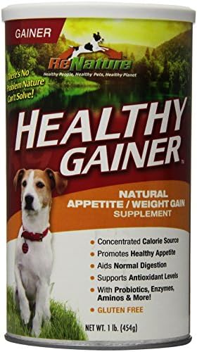 Animal Naturals K9 'Healthy Gainer' Natural Appetite/Weight Gain Supplement, 1-Pound