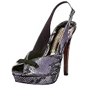 Buffalo London 9470-414 snake m gorgurao black 523, Damen Sandalen/Fashion-Sandalen, violett, (black 523)