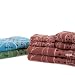 6pc Floral Dot Fashion Towel Set, Bisque