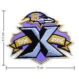 Baltimore Ravens Patch Anniversary Logo Embroidered Iron on Patches From Thailand