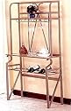 Bronze Stone Finish Wrought Iron Baker's Wine Rack Shelf