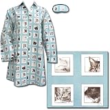 The Cat's Pajamas Curious Cats Non-Flannel Nightshirt