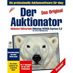 Der Auktionator 2.0, CD-ROM Das Original. Die professionelle Auktionssoftware f�r eBay. Inkl. Vollversion "Webshop Web66 Express 2.0". F�r Windows 95/98/2000/NT/Me/XP