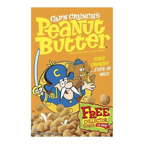 Cap'N Crunch Sweetened Corn & Oat Cereal, Peanut Butter Crunch, 20.7 oz, (pack of 3)