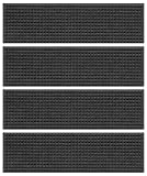 Bungalow Flooring 8-1/2 by 30-Inch Indoor and Outdoor Waterguard Stair Treads, Set of 4, Charcoal