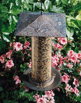 12 Oakleaf Tube Feeder Verdigris
