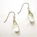 14k Yellow Gold, Green Amethyst Briolette Drop Earrings 14 Carats