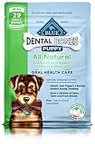 Blue Buffalo Blue Bones Mini Size Dental Chews for Puppies, 12 Ounce Bag