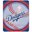 Los Angeles Dodgers Light Weight Fleece MLB Blanket (Flashball Series) (50x60")"