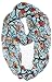 VIVIAN & VINCENT Soft Light Weight Cartoon Owl Sheer Infinity Scarf Teal