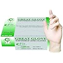 GREAT GLOVE 20015 fit-L-BX Latex Industrial Grade Foodservice Glove, 3.5-4.5 mil, Powder-Free, Textured, Natural Rubber Latex, General Purpose, FDA 177.1950 Compliant (Pack of 100)