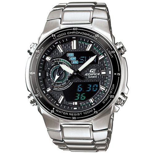 Casio Men's EFA131D-1A2V Stainless-Steel Quartz Watch with Black Dial