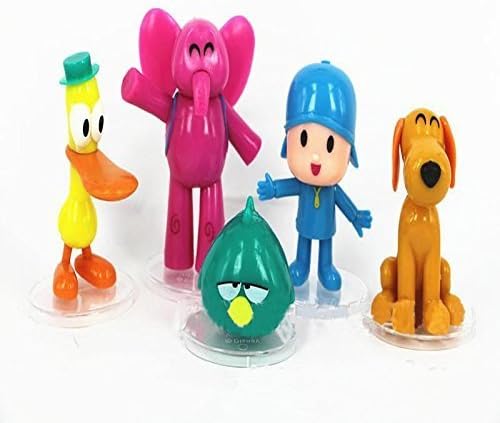 Catchvogue 5pcs PVC Toy 2 to 4 Pocoyo,pato,elly,loula,sleepy Bird, Cartoon Toys by Catchvogue