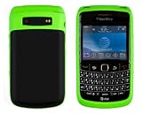 Hard 2-Tone Snap Case for BlackBerry Bold 9700 - Green