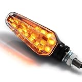 2 x 18 LED Motorcycle Arrow Shape Clear Lens Amber Turn Signal Indicator Blinker... by Astra Security