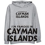 Sweatshirt Heather Gray  I Am Famous In Cayman Islands  Country