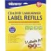 4 Pack of White Matte CD Label Refills - 50 Pack