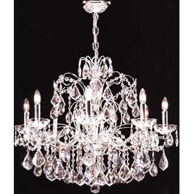 Jewelry Eight Light Crystal Chandelier by James R. Moder