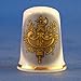 Porcelain China Collectable Thimble - National Emblem of France -- Free Gift Box