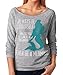 Superluxe Clothing Womens Be Yourself Be A Mermaid French Terry 3/4 Sleeve Top