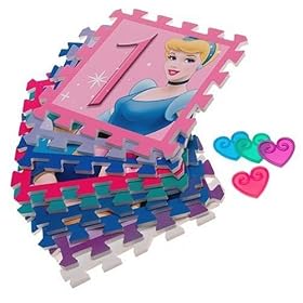 Disney Princess: Deluxe Hopscotch Foam Floor Mat with Carry Case by Disney Princesses