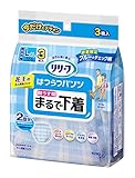 【お試しパック】リリーフ はつらつパンツ まるで下着 ブルー柄 Lサイズ 3枚入り