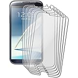 eForCity 6-Pack Reusable Screen Protector Compatible with Samsung&copy; Galaxy Note II N7100
