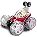 Large RC Rolling Stunt Car Turbo Twister Radio Control Spin Truck with Color flash & Music switch (Color may vary) by Poco Divo