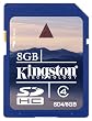 Kingston 8 GB Class 4 SDHC Flash Memory Card SD4/8GB