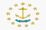 Rhode Island State Flag Nylon 12 in. x 18 in.