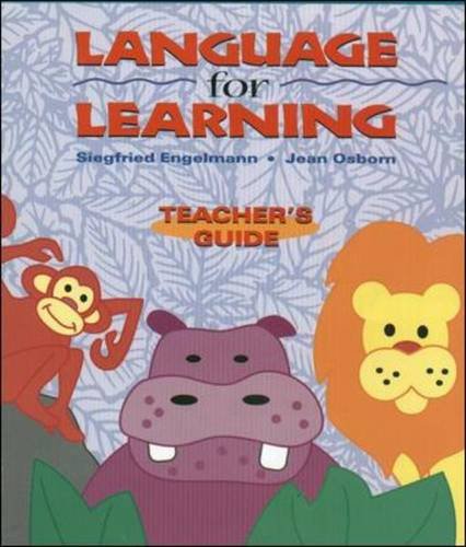 Language for Learning, Grade Levels Pre-K - 2, Teacher's Guide