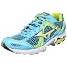 Mizuno Women's Wave Elixir 6 Running Shoe,Blue Atoll/Wild Lime-Blue Depths,8 M US