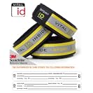 VitalID Sport ID - Wristband - Personal I.D & Fluorescent Yellow & 3M scotchlite reflective I.D