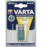Produkt-Bild: Varta - Phone Power (T398, 8398) DECT Akku Ni-MH Micro 1,2V 800mA AAA 800MAH NIMH 2-BL DECT Varta (T398)