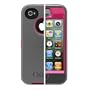Otterbox Defender Series Hybrid Case & Holster for iPhone 4 & 4S  - Retail Packaging - Peony Pink/Gunmetal Grey