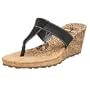 Timberland Women's 63162 Botanical Wedge T-Strap Thong Sandal,Black,8 M