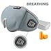 Sleep Mask for Summer, Sleeping Mask with Bleeder Vent Eye Mask for Summer (Grey))