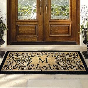 Courtyard Coco Monogrammed Door Mat - 18" x 30" - Frontgate