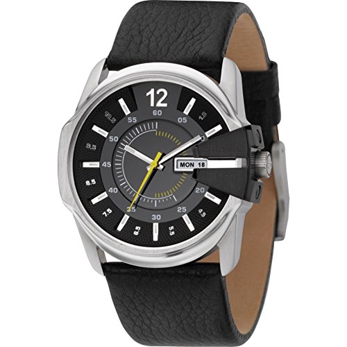 Diesel Watches Men's Black Not-So-Basic Basic Analog Black Dial Watch