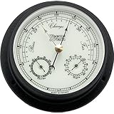 Weems and Plath Nightwatch Collection Barometer, Thermometer, and Hygrometer Combination