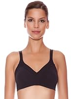 Selene Sujetador Sin Aros Foam Algodón Doble Capa Copa C (Negro)