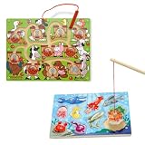 Melissa & Doug Magnetic Fishing and Magnetic Number Maze Set of 2 Items
