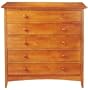 Hawthorne 37"w Five drawer Chest, 37"Hx37"W, OAK
