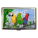 Limited Edition Violano Cigarette Money Case Macaw Parrot