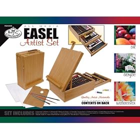 Easel Artist Set-All Media-100 Pieces