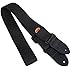 Protec Guitar Strap with Leather Ends and Pick Pocket, Black