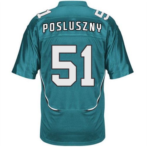 NFL Jerseys Jacksonville Jaguars 51# Posluszny Green Authentic Football Jersey Size 48-56