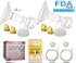 Breast Pump Kit for Medela Pump in Style Advanced Breastpump. Includes 2 Tubing, 2 Breastshields (25 mm, Medium), 4 Valves, 6 Membranes; Replacement Kit for Medela Pump Parts, Made by Maymom