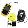 Portable Fish Finder with Round Sonar Sensor LCD display with LED back-lighting